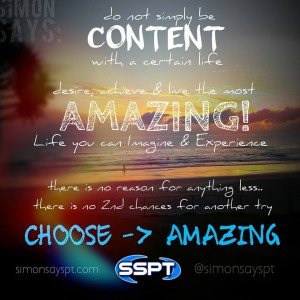 live life Amazing being Fit, Happy, Healthy