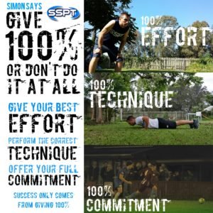 100% effort technique commitment