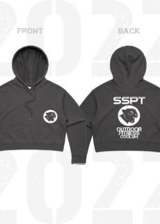 SSPT Logo Crop Hoodie Womens