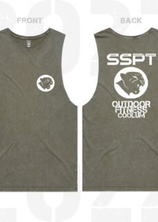 SSPT Logo Stone Muscle Tee Mens